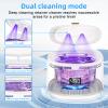 Ultrasonic Retainer Cleaner, Sonic Dental Cleaning Pod, Portable 30W/45kHz Machine for Dentures, Aligners, Braces, Mouth Guards, Jewelry (White) view 2