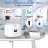 Ultrasonic Retainer Cleaner, Sonic Dental Cleaning Pod, Portable 30W/45kHz Machine for Dentures, Aligners, Braces, Mouth Guards, Jewelry (White) view 3