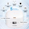 Ultrasonic Retainer Cleaner, Sonic Dental Cleaning Pod, Portable 30W/45kHz Machine for Dentures, Aligners, Braces, Mouth Guards, Jewelry (White) view 4