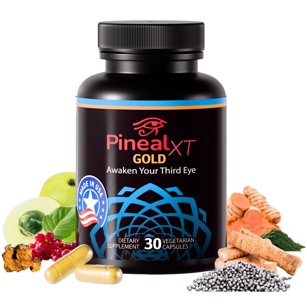 Nutraville Pineal XT Gold - Pineal Gland Supplement - Third Eye Awakening - Focus and Memory Supplement for Brain - 7 Powerful Ingredients Decalcify, Detox, and Activate Your Pineal Gland