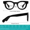 FYTOO Reading Glasses for Women Men Retro Round Blue Light Blocking Glasses Black Computer Readers 3.0x Anti UV400/Glare/Eyestrain Finlay FT1618 view 3