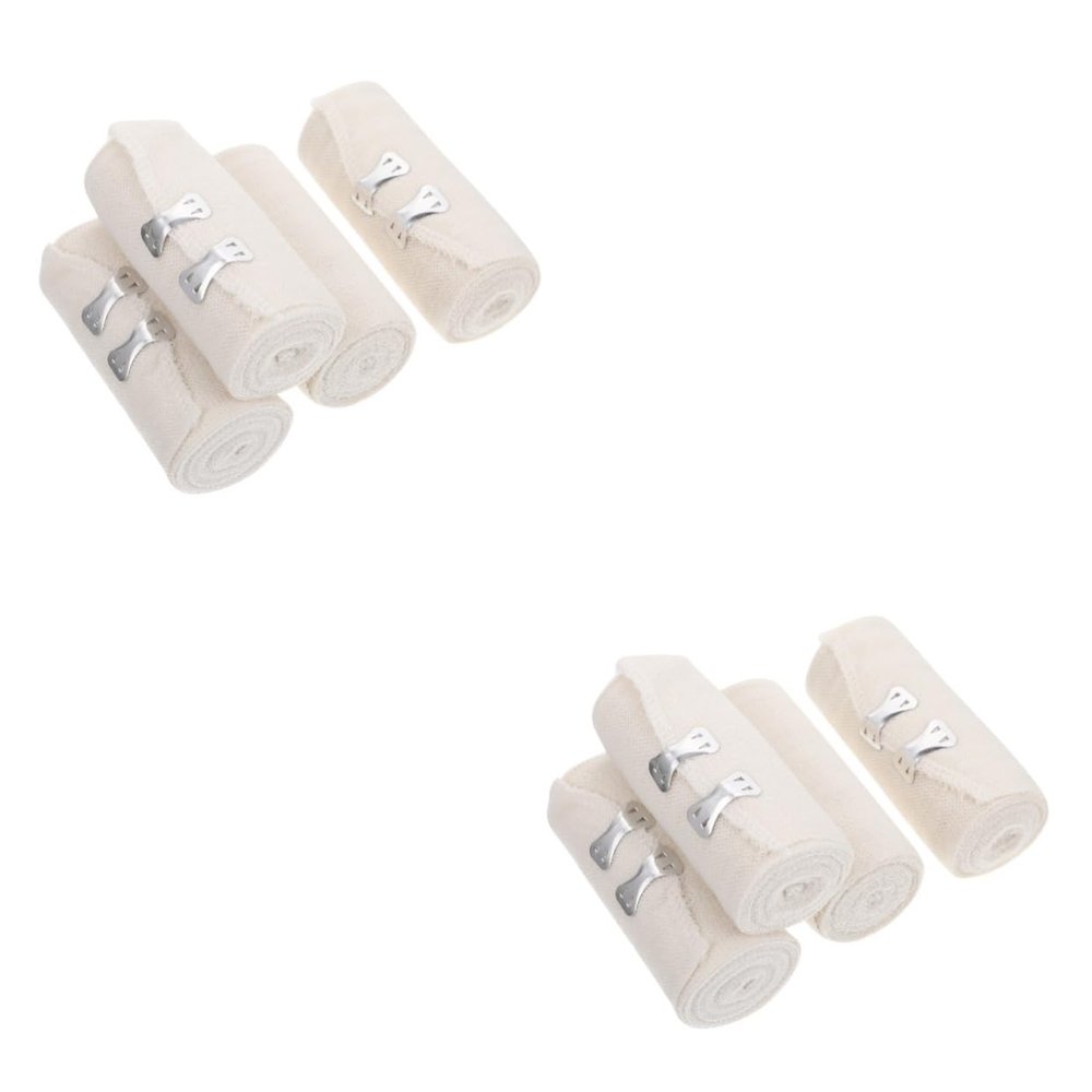 Mobestech 8pcs Elastic Bandages Made of Gauze for Breathable Medical for Wound Protection