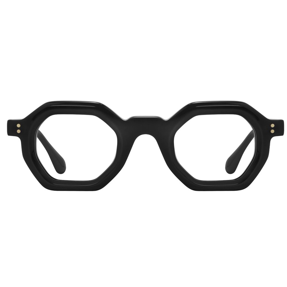 FYTOO Reading Glasses for Women Men Fashion Black Geometric Blue Light Blocking Glasses Computer Readers 0.0x Anti UV400/Glare/Eyestrain Patris FT1602