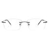 LAMBBAA Blue Light Blocking Reading Glasses,Frameless Frame Reduces Eye StrainStylish for Men and Women(black,+2.25 Magnification view 1