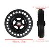 1 Pair 6/8 Inch Replacement Wheelchair Front Wheels Assembly, Black Honeycomb Polyurethane Wheelchair Caster for Disabled Old People Walkers with 5/16" (8 mm) Bearing (Size : 6inch) view 2