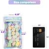 100Pcs Holographic Resealable Bags, 4x6 inch Packaging Foil Pouch Motomy Mylar Food Storage Bag Great for Small Business and Party Favor view 2