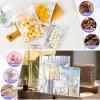 100pcs Holographic Bags,5.5x7.8 inch Resealable Zipper for small business, Smell Proof Foil Bags for food storage, Candy, Eyebrow pencil, Small accessories..MOTOMY view 2