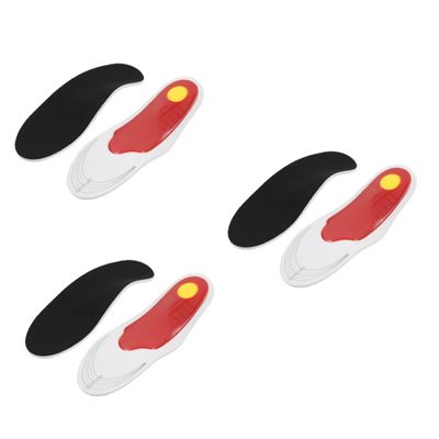 3 Pairs of Eva Mesh Insoles - Breathable Anti-Pressure Foot Pads for Running, Jumping, and Hiking, Size L, Unisex Comfort Cushioning