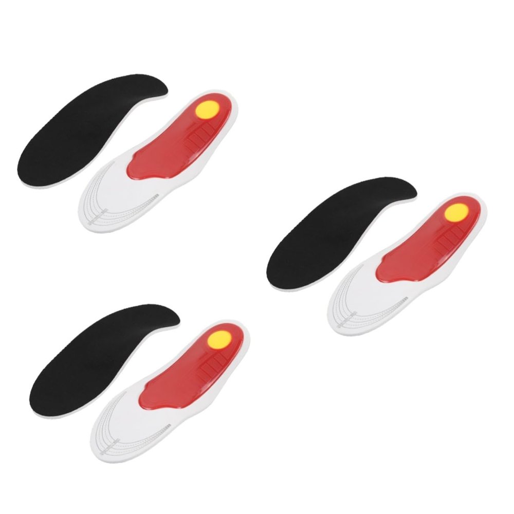 3 Pairs of Eva Mesh Insoles - Breathable Anti-Pressure Foot Pads for Running, Jumping, and Hiking, Size L, Unisex Comfort Cushioning