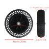 1 Pair 6/8 Inch Replacement Wheelchair Front Wheels Assembly, Black Honeycomb Polyurethane Wheelchair Caster for Disabled Old People Walkers with 5/16" (8 mm) Bearing (Size : 8inch) view 2