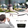 Glasses Far And Near, Anti-Blue Progressive Far And Near Dual-Use Reading Glasses For Seniors, High Hardness Anti-Blue Reading Glasses (Black, +4.00) view 1