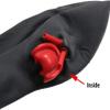 DORAFEI Latex Mask Women Heavy Rubber Hood Lined With Red Mouth Sheath Tongue and Nose Tube Loli Disguise Latex Mask view 4