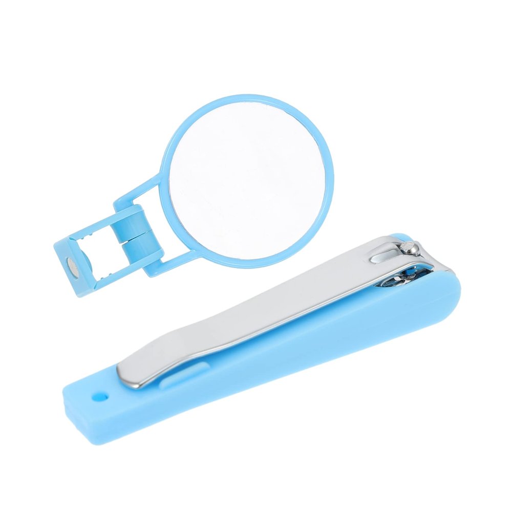 VICASKY 2pcs Nail Scissors Magnifying Lens Fingernail Toenail Clippers for Pedicure Cuticle Trimmers