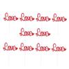 VICASKY Valentine's Day Cake Topper Flag Edible Decorations for Wedding Engagement Party view 1