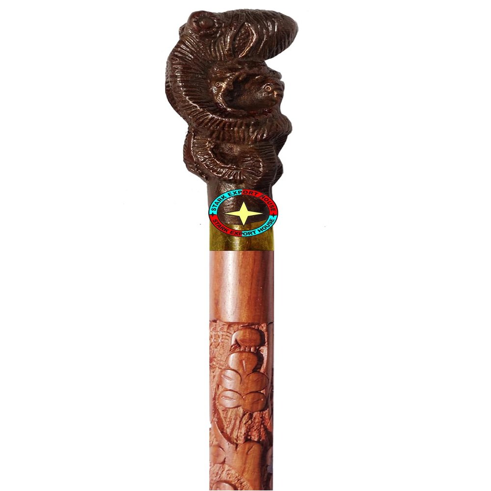 Antique Nautical Designer Walking Stick Men & Women Canes and Wooden 37 inch Handle Natural Wood Rosewood (HSEW)