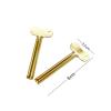 Dorytop 2PCS Toothpaste Squeezer Metal Tube Squeezer Key Stainless Steel Toothpaste Roller Tube Wringer Makeup Tube Squeezer (Gold) view 2