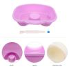 Healeved Portable Flat Lying Shampoo Basin with Comfortable Neck Rest for Bedridden Patients Elderly and Pregnant Women Large 17.71X13.77 Inch Hair Washing Basin for Home Care view 4