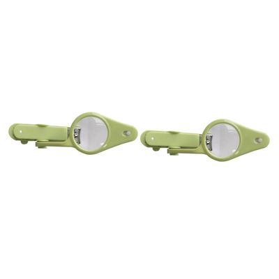 VICASKY 2pcs Portable Nail Trimmer Led Light and Magnifier Nail Care Tool for Toddlers Construction Green