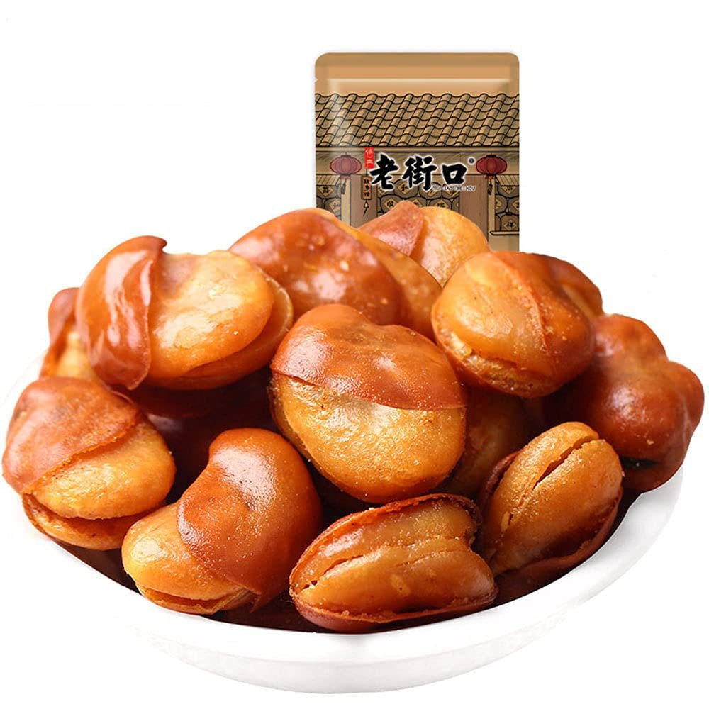 Laojiekou Orchid Bean 500g Casual Snacks Roasted Snacks Spicy Broad Beans Bulk 500g (Classic)
