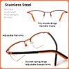ProEyes Attitude 3, Progressive Multifocal Blue Light Blocking Readers w/Spring Hinge, Anti-Reflective Resin Lens, 0 Power on Top Lens (Rectangular Gun, up+0.00,down+2.25) view 4