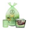 3 Gallon Compostable Trash Bags with Handle-Tie, Thick 0.67 Mil, 11.36 Liter, 80 Bags, Small Kitchen Food Scrap Waste Bag, ASTM D6400, US BPI and OK Compost Home Certified view 1