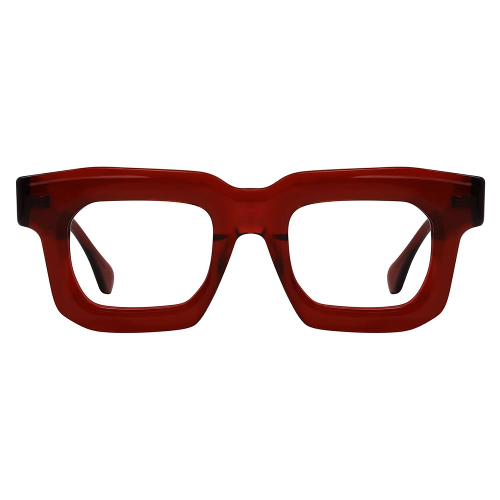 FYTOO Square Reading Glasses for Women Men Blue Light Blocking Reading Glasses Red Computer Readers 2.25 Anti Glare/Fatigue/Eyestrain Patsy FT1698