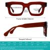 FYTOO Square Reading Glasses for Women Men Blue Light Blocking Reading Glasses Red Computer Readers 2.25 Anti Glare/Fatigue/Eyestrain Patsy FT1698 view 2