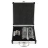 HinLIaDa 68PCS Optical Trial Lens Set Kit, Metal Rim Aluminum Optometry Kit Case Box Trial Frame, Ophthalmology Optometry Kit Trial Frame Optometry Optician Eye Test Glasses Ophthalmic Lenses, Black view 1