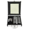 HinLIaDa 68PCS Optical Trial Lens Set Kit, Metal Rim Aluminum Optometry Kit Case Box Trial Frame, Ophthalmology Optometry Kit Trial Frame Optometry Optician Eye Test Glasses Ophthalmic Lenses, Black view 3