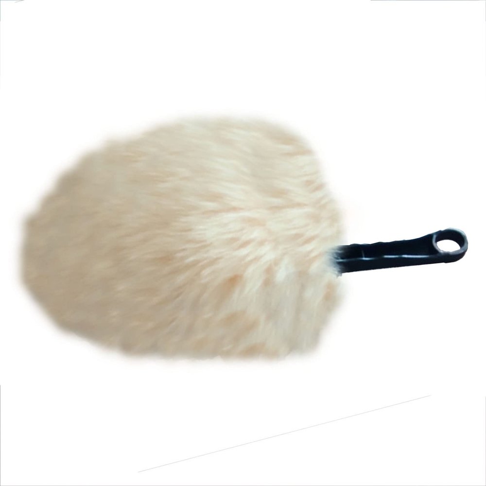 HAdLAm Wool Dusters for Cleaning, Car Indoor Small Dusting Feather Duster, Living Room Cleaning Dust Cleaning Tool (Color : B)