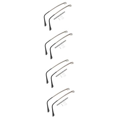 Healeved 4sets Eyeglasses Repair Kit Glasses Legs Nose Pads and Screwdriver Eyewear Replacement Parts for Comfortable Fit and Easy Installation