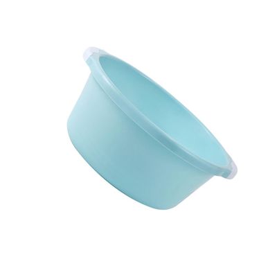 ULTECHNOVO 2pcs Home Bathroom Wash Basin Plastic Foot Basin Household Simple (medium Size Sky Blue)