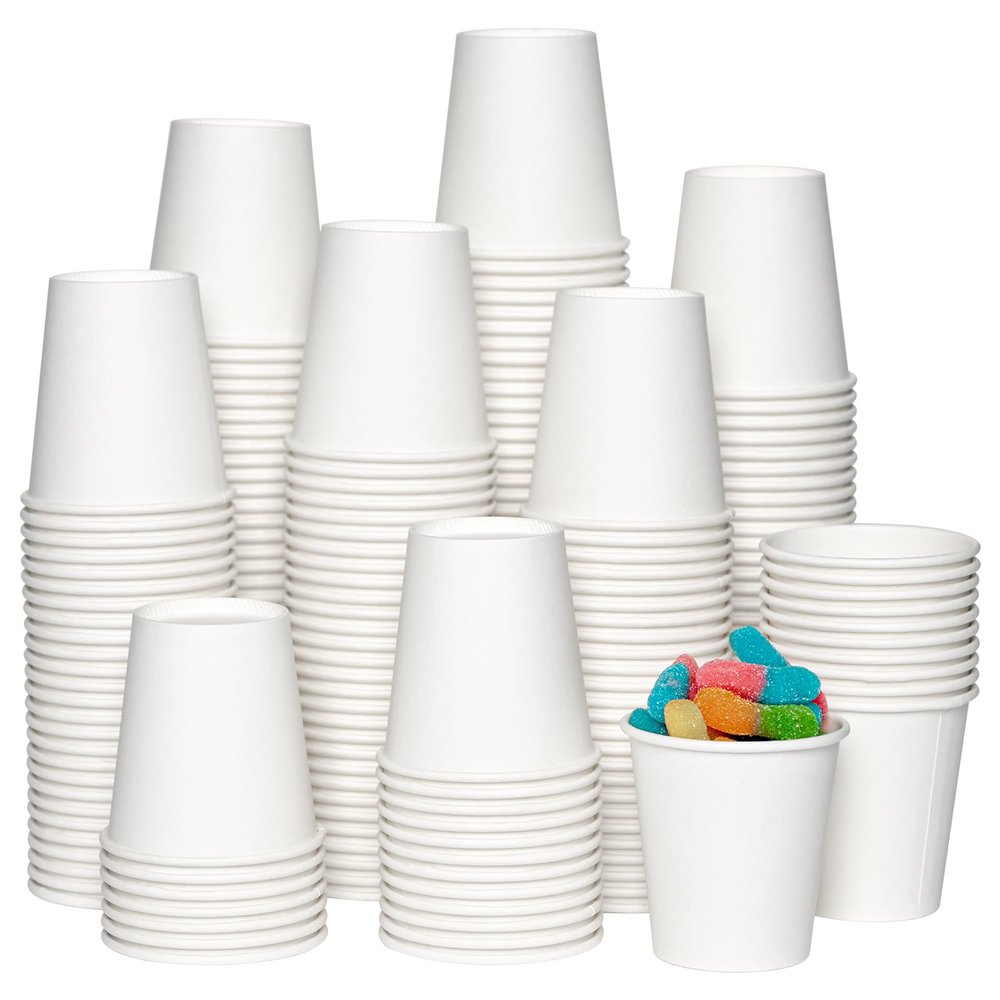 JOLLY CHEF 800 Pack Disposable Bathroom Cups 3 oz, Small Mouthwash Paper Cups for Party, Picnic, BBQ