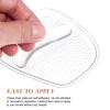 3Pairs High Heel Cushions Self-Adhesive Silicone Foot Pads for Women Reusable Forefoot Inserts for Loose Shoes Metatarsal Support All-Day view 2