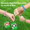 BuggyBands 24 Pack Mosquito Bracelets, Mosquito Bands for Adults and Kids with Individually Wrapped & DEET Free, Natural and Waterproof Wristbands Citronella Bracelets for Camping Hiking view 2