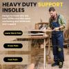 220+ lbs Heavy Duty Support Insoles - Welnove Plantar Fasciitis Insoles with High Arch Support Orthotic Inserts for Flat Feet Standing All Day Work Boot Insoles for Men 14-16.5 view 3