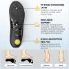 220+ lbs Heavy Duty Arch Support Insoles - Welnove Plantar Fasciitis Insoles with High Arch Support Orthotic Inserts for Flat Feet Standing All Day Work Boot Insoles for Women 14-15 and Men 12-13.5 view 4