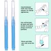 Patelai 100 Pieces Braces Brush for Cleaner Interdental Brush Toothpick Dental Tooth Flossing Head Oral Dental Hygiene Flosser Toothpick Cleaners Tooth Tool(Blue,Proper Size) view 4