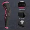 2 Pack Full Leg Compression Sleeves, Long Knee Brace Support for ACL,PCL, Meniscus Tear, Arthritis, Tendinitis (Rose Red, Medium) view 2