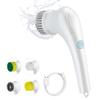 Domary Electric Spin Scrubber Multifunctional Cleaning Brush with 5 Heads Cordless Handheld for Kitchen Bathroom Wall Window Tile Floor Bathtub Car Cleaning view 1