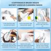 Domary Electric Spin Scrubber Multifunctional Cleaning Brush with 5 Heads Cordless Handheld for Kitchen Bathroom Wall Window Tile Floor Bathtub Car Cleaning view 4
