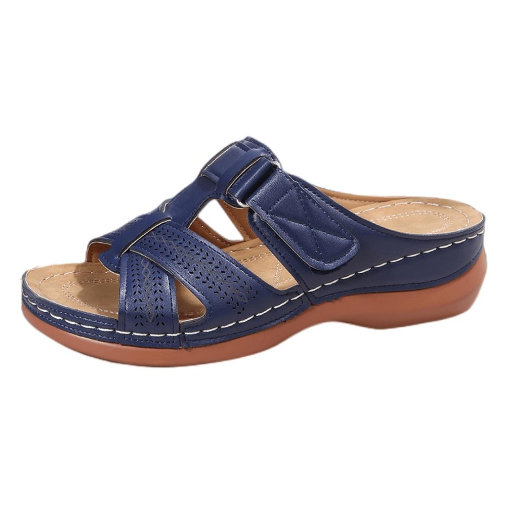 Orthopedic Sandals For Women Plantar Fasciitis Arch Heel Support Women's Comfort Orthotic Walking Sandals Open Toe Arch Support Slides Wide Width Dressy Summer Orthopedic Flip Flops 2024