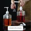 12PCS Coffee Syrup Pump, Skinny Syrup Pump, 750ml Bottle Pumps for Flavored Syrups Dispenser Caramel Snow Cones Drinks Dessert Tea Jam Ketchup (Black) view 4