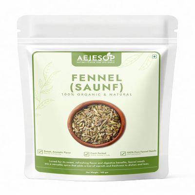 AEJESOP Fennel Seeds, 3.5 oz (100g)