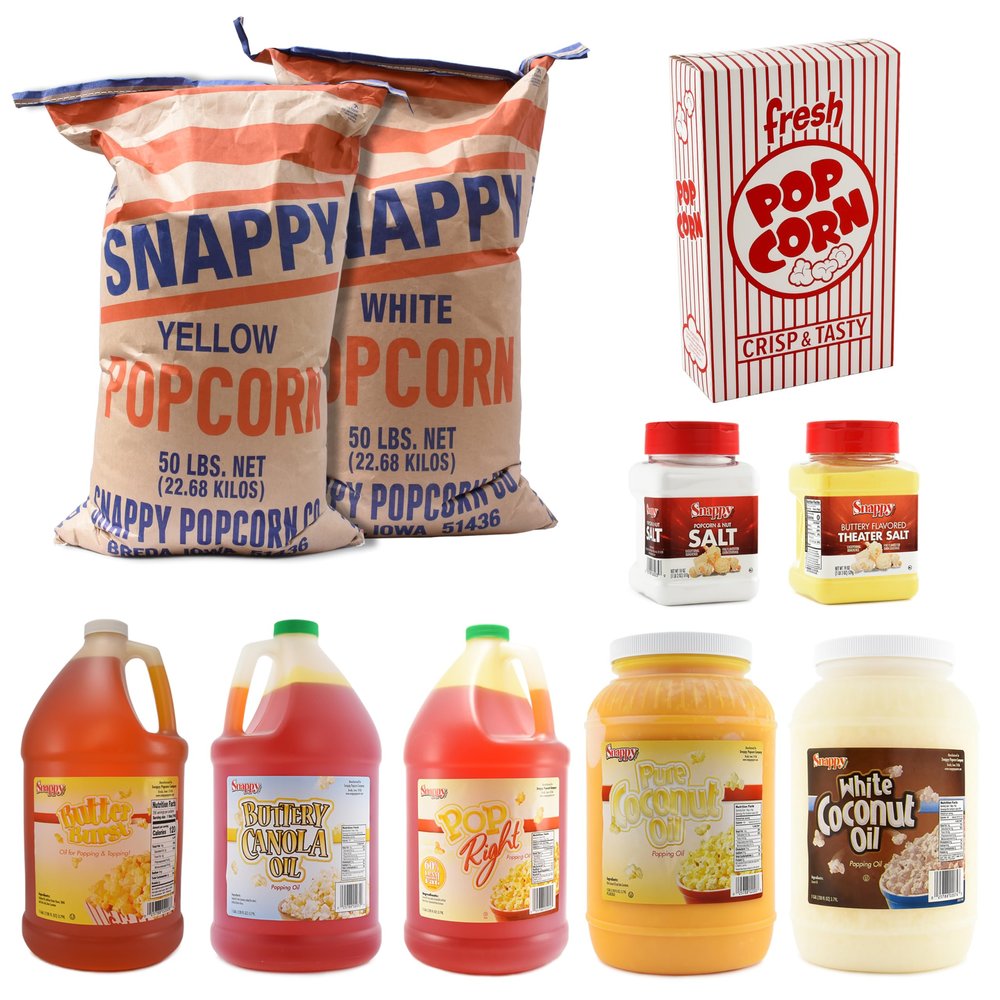 Snappy Mix & Match Do-It-Yourself Bulk Popcorn Kit, Popcorn Boxes, 800 Ounces