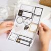195 Premium Gift Labels - Elegant Black, White & Gold Variety Pack, 15 Sheets of 8.5" x 5.5" All Occasions Gift Wrapping Labels for Presents, Gifts, Holidays, Celebrations, Decorations & More view 1