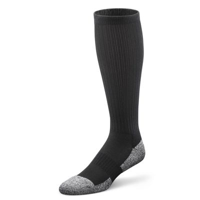 Dr. Comfort Over-the-Calf Unisex Diabetic Socks, X-Small, Black
