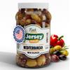 Jersey Pickles - Mediterranean Olives (Gallon)  Olives Stuffed  Hand-Stuffed Gourmet Olives with Premium Fillings for Snacks, Charcuterie & Cocktails view 1