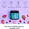 Ancient Nutrition SuperGreens Powder with Probiotics, Organic Berry Flavor Greens, Made from Real Fruits, Vegetables and Herbs, Digestive and Energy Support, 12 Servings, 3.2oz view 3