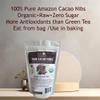 Buy Wellness Raw Organic Cacao Nibs Pure Criollo Cocoa Bean Nibs Crunchy Natural Chocolate Gluten Free Keto Paleo Friendly Cacao Super food Raw cocoa beans packed with antioxidants view 4